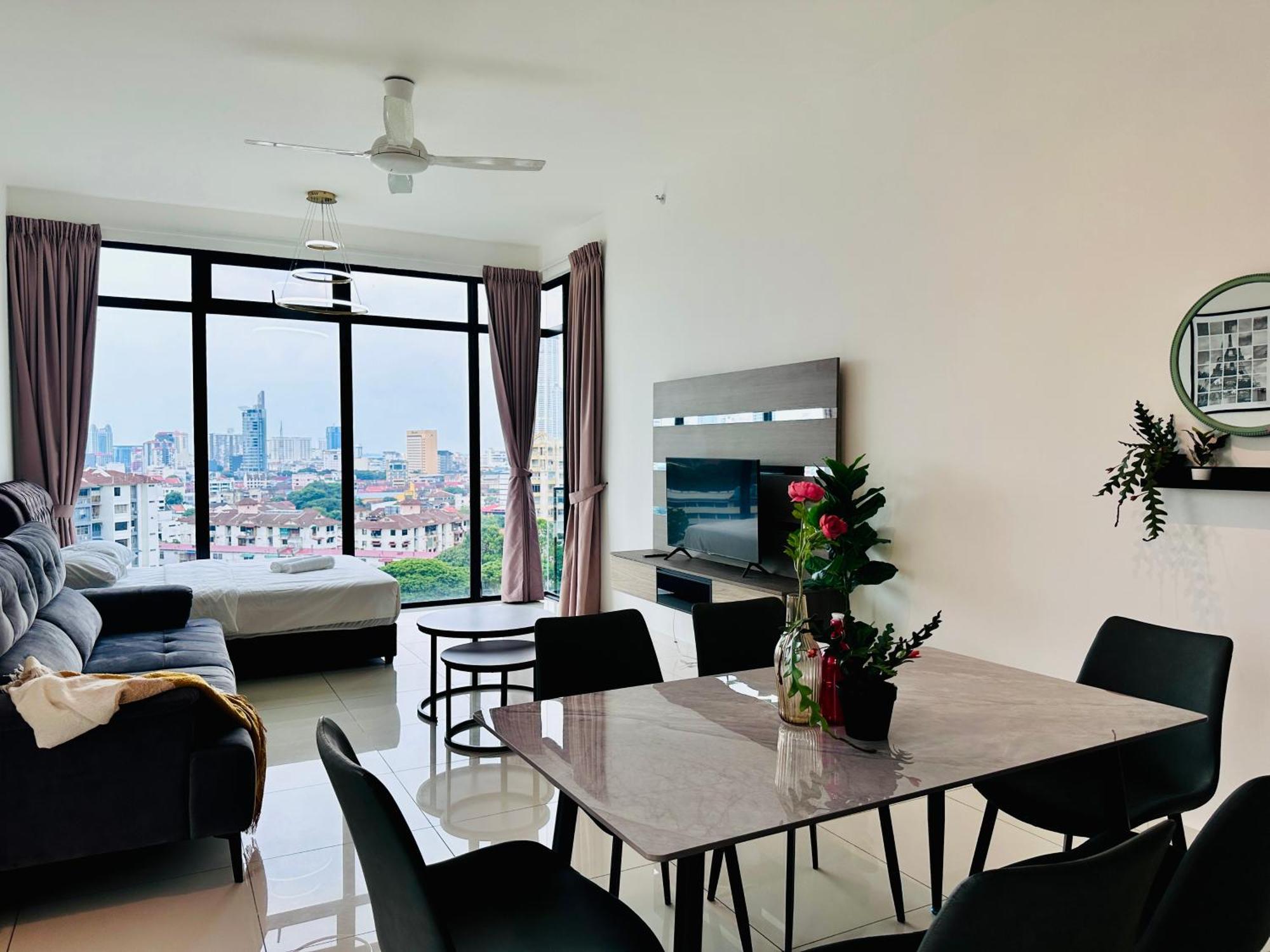 New Georgetown Instagramable 2Br Homestay For 10Pax 无敌美景两房民宿 Beacon Executive Suite Zewnętrze zdjęcie