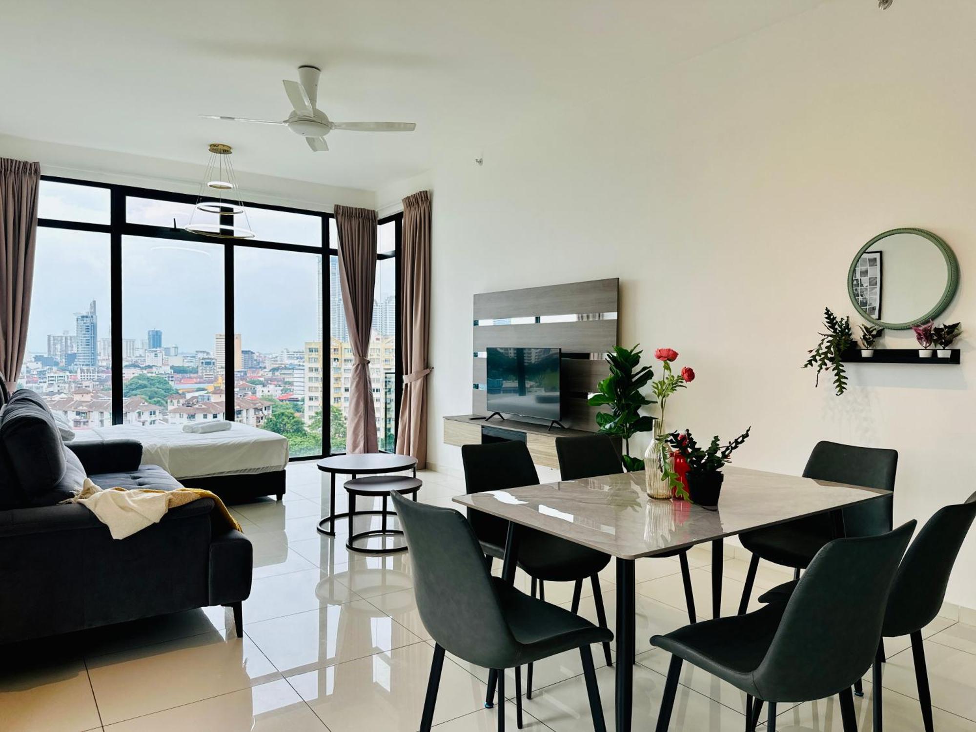 New Georgetown Instagramable 2Br Homestay For 10Pax 无敌美景两房民宿 Beacon Executive Suite Zewnętrze zdjęcie