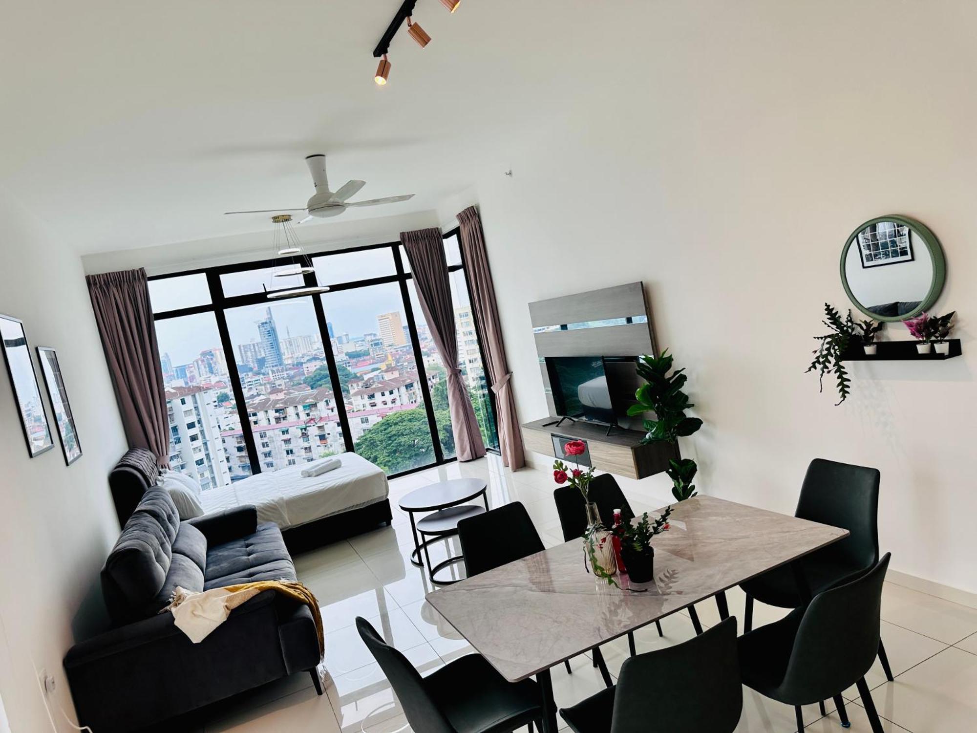 New Georgetown Instagramable 2Br Homestay For 10Pax 无敌美景两房民宿 Beacon Executive Suite Zewnętrze zdjęcie